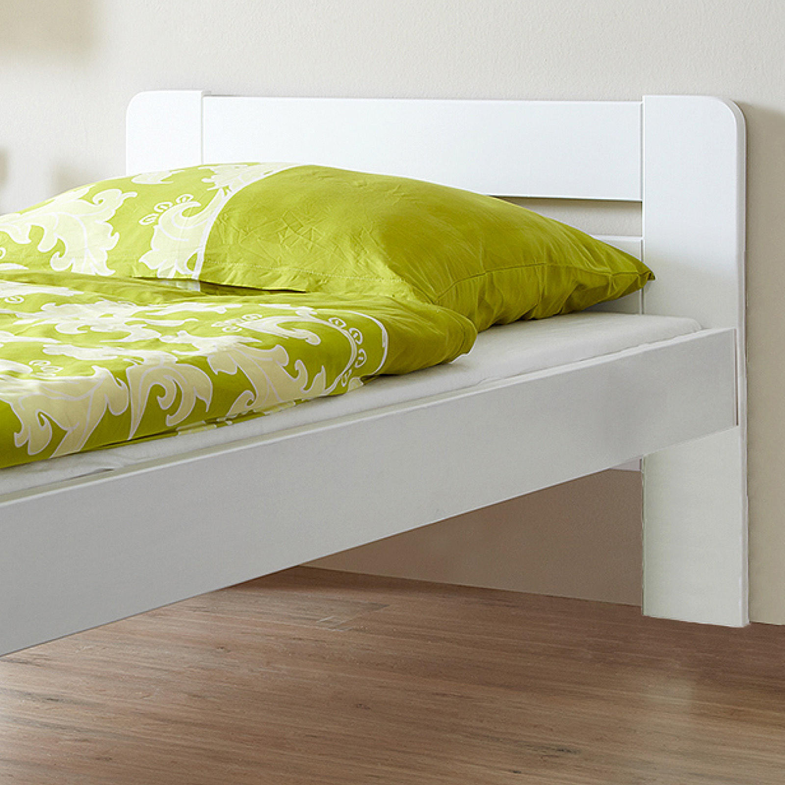 PUGSDRLY Polsterbett 90x200 Cm – Mit Lattenrost, Samt-Kopfteil & Holzfüßen, Grau