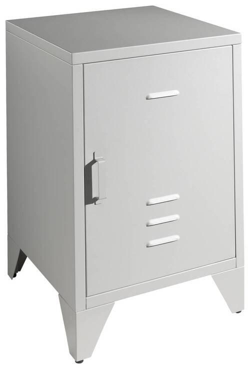 NACHTKÄSTCHEN 40/60/40 cm  in Grau  - Grau, MODERN, Metall (40/60/40cm) - MID.YOU