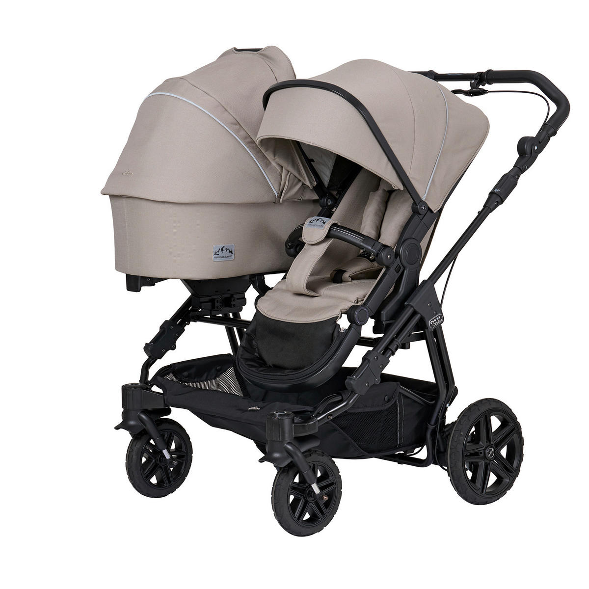 FALTTRAGETASCHE Two Select Outdoor  - Karamell/Weiß, Basics, Textil (79/32/22cm) - Hartan