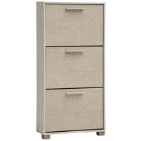 SCHUHKIPPER  in 59,8/124/19,55 cm  - Beige/Weiß, Design, Holzwerkstoff/Kunststoff (59,8/124/19,55cm) - MID.YOU