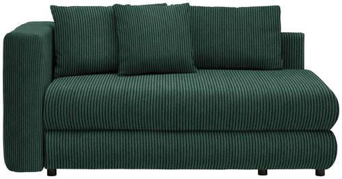 RÉCAMIERE Waldgrün Cord  - Waldgrün/Schwarz, Design, Kunststoff/Textil (171/88/93cm) - Cantus