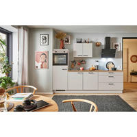 KÜCHENBLOCK PN 80 280 cm  in Eichefarben, Kaschmir  - Kaschmir/Eichefarben, Design, Holzwerkstoff/Metall (280cm) - Pino