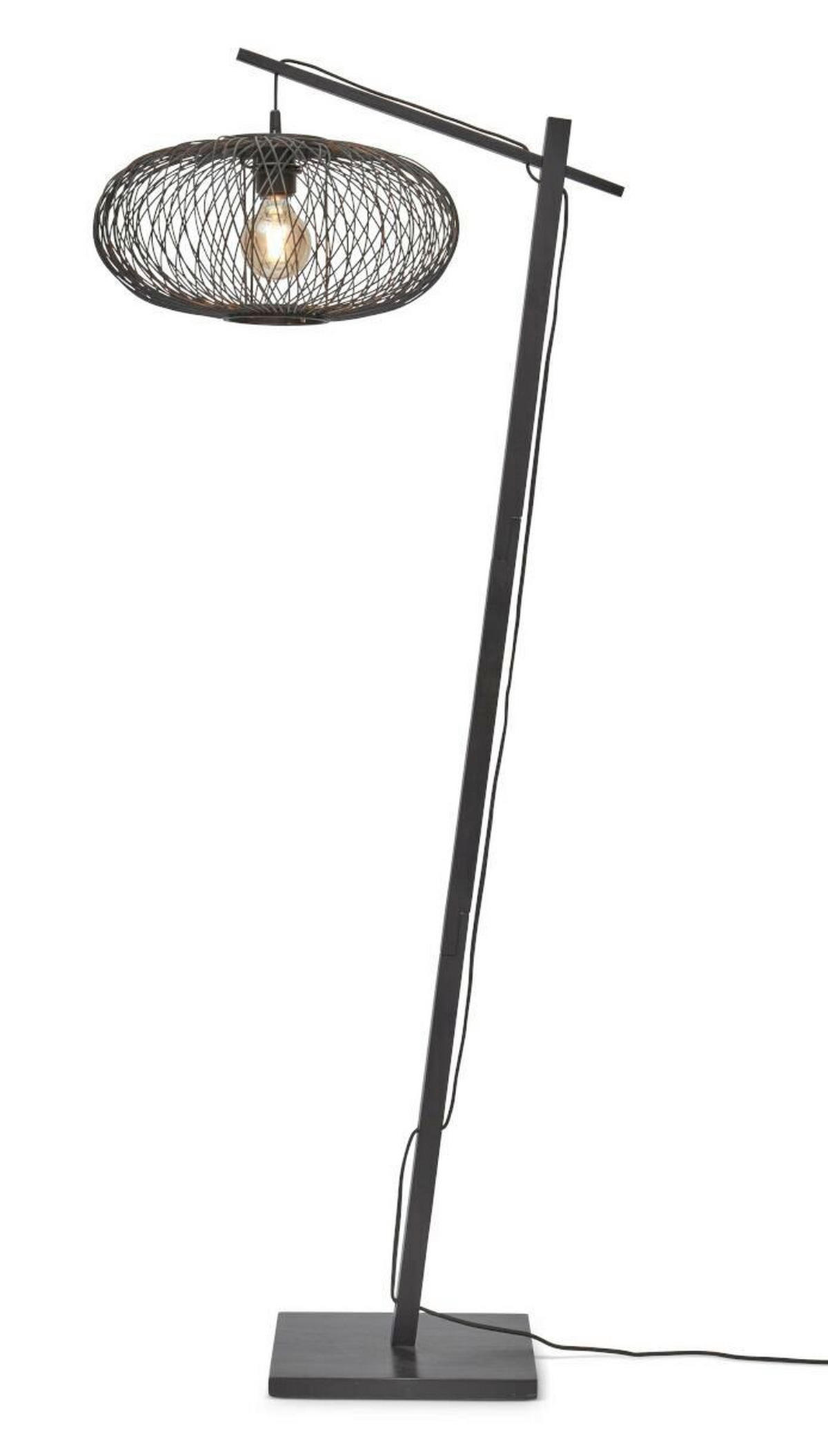 STEHLEUCHTE GOOD&MOJO 150/40/62 cm Industrial  - Schwarz, Trend (150/40/62cm) - Good & Mojo