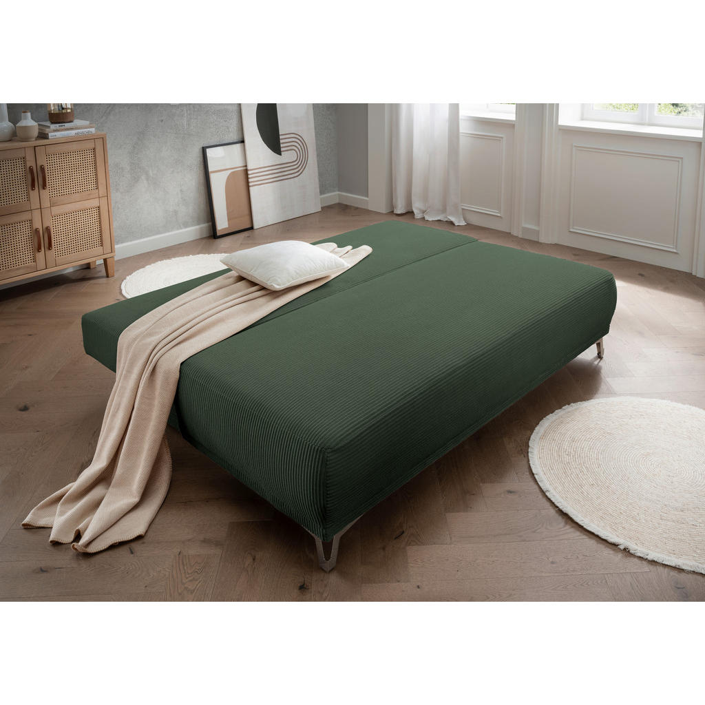 Thumbnail - Livetastic Schlafsofa, Grün, Textil, Uni, 2-Sitzer, Füllung: Schaumstoff, 198x90x100 cm, Made in Europe, Liegefunktion, ...