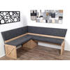 ECKBANK 150/185 cm Sonoma Eiche, Grau   - Grau/Sonoma Eiche, KONVENTIONELL, Textil (150/185cm) - MID.YOU