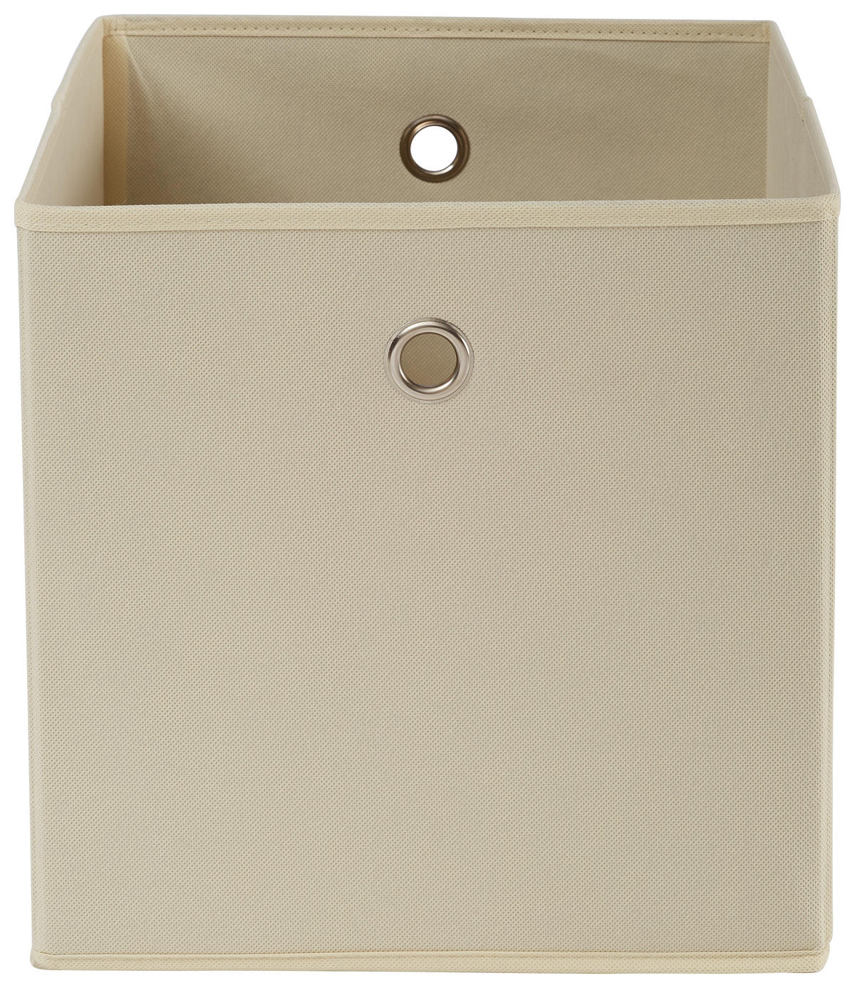 FALTBOX 2er Set - Silberfarben/Naturfarben, Design, Karton/Textil (32/32/32cm) - Carryhome
