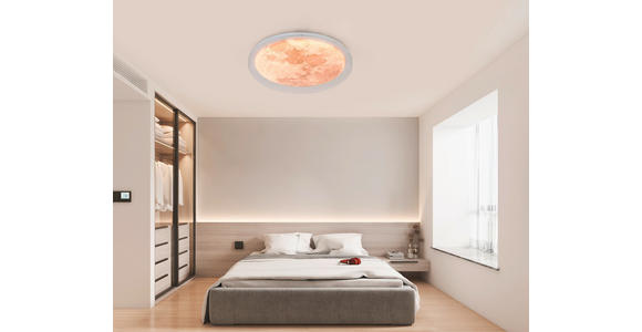 LED-DECKENLEUCHTE 40/8 cm   - Transparent/Silberfarben, Trend, Kunststoff/Metall (40/8cm) - Novel