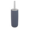 WC-BÜRSTENGARNITUR - Chromfarben/Dunkelblau, Basics, Kunststoff (10/36,5/10cm) - Wenko