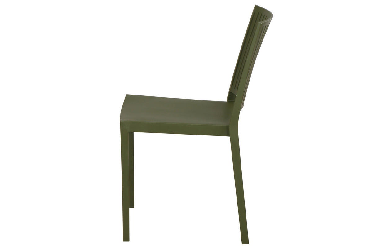 GARTENGARNITUR 3-teilig Stahl  - Anthrazit/Grün, Basics, Kunststoff/Metall (80/80/80cm) - Siena Garden