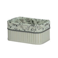 REGALKORB 28/18/13 cm   - Weiß, Basics, Holz/Textil (28/18/13cm) - Ambia Home