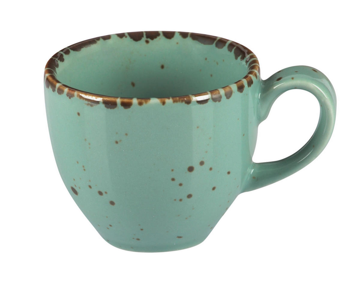 ŠÁLKA NA ESPRESSO porcelán keramika  - tyrkysová, Lifestyle, keramika (80ml) - Landscape