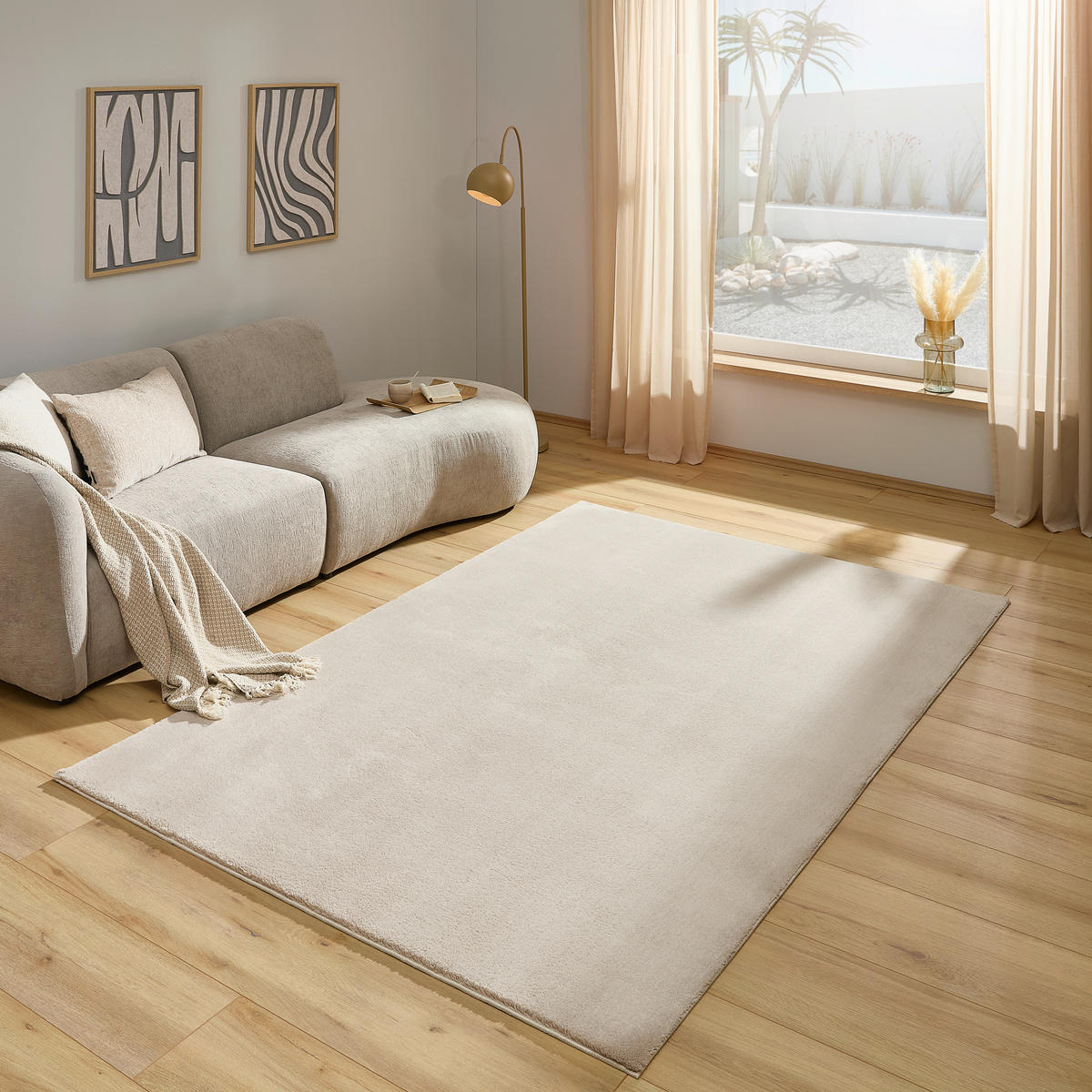 TKANÝ KOBEREC, 170/230 cm taupe - taupe, Basics, textil (170/230cm) - Novel