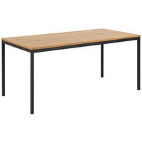 STOL ZA BLAGOVAONICU  crna, boje hrasta  metal, drvni materijal      - boje hrasta/crna, Konvencionalno, drvni materijal/metal (160/74/80cm) - MID.YOU