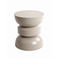 BEISTELLTISCH 40/40/45 cm Kaschmir rund  - Kaschmir, Design, Metall (40/40/45cm)