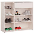 SCHUHSCHRANK  in 109,2/99,1/34,9 cm  - Sandfarben/Grau, MODERN, Holzwerkstoff/Kunststoff (109,2/99,1/34,9cm) - Carryhome