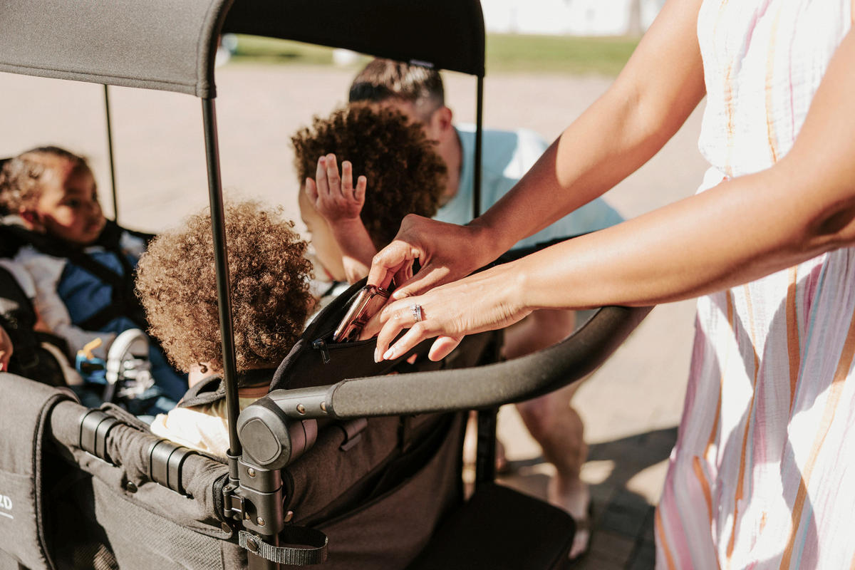 BOLLERWAGEN  W4 Elite Quad Stroller Wagon   - Schwarz, LIFESTYLE, Textil/Metall (73.66/124.46/137.16cm) - WONDERFOLD
