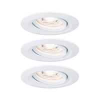 LED-EINBAUSPOT SET 6.6 cm   - Weiß, Design, Metall (6.6cm) - Paulmann