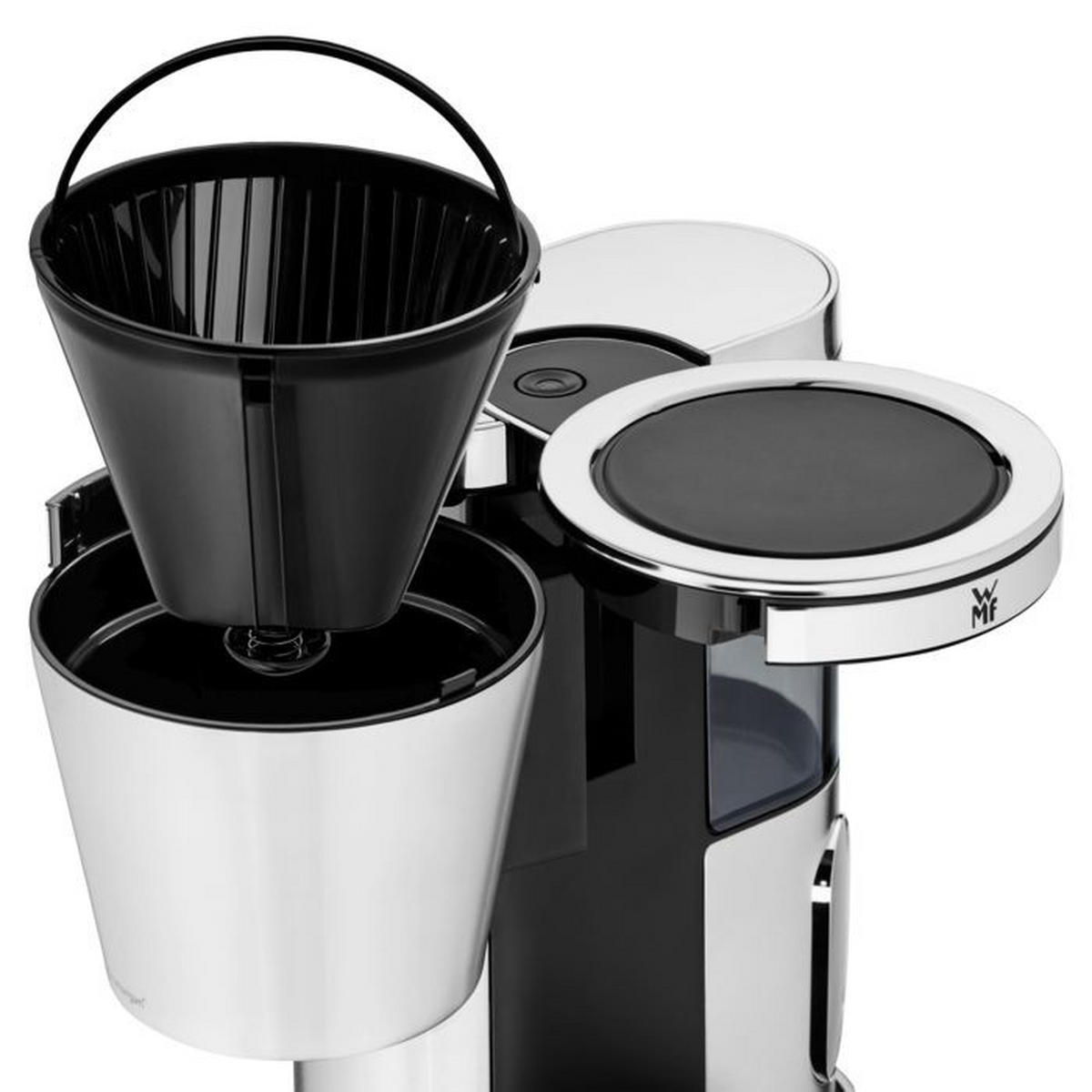 FILTERKAFFEEMASCHINE  - Edelstahlfarben/Schwarz, Basics, Glas/Kunststoff (33,8cm) - WMF