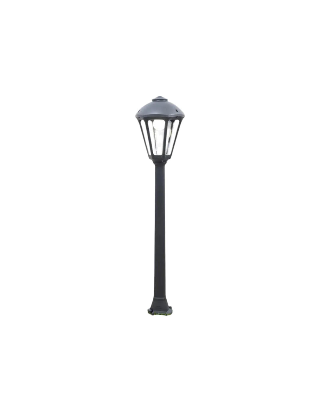 SVJETILJKA PODNA VANJSKA Sandro  - crna, Romantično / ladanjski, plastika (24/24/105cm)