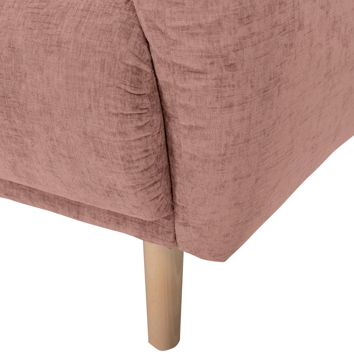HÖRNSOFFA i flatväv gammelrosa  - bokfärgad/gammelrosa, Klassisk, trä/textil (144/230cm) - Livetastic