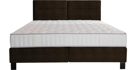 BOXSPRINGBETT 240/220 cm  in Braun  - Schwarz/Braun, KONVENTIONELL, Textil/Metall (240/220cm) - Esposa