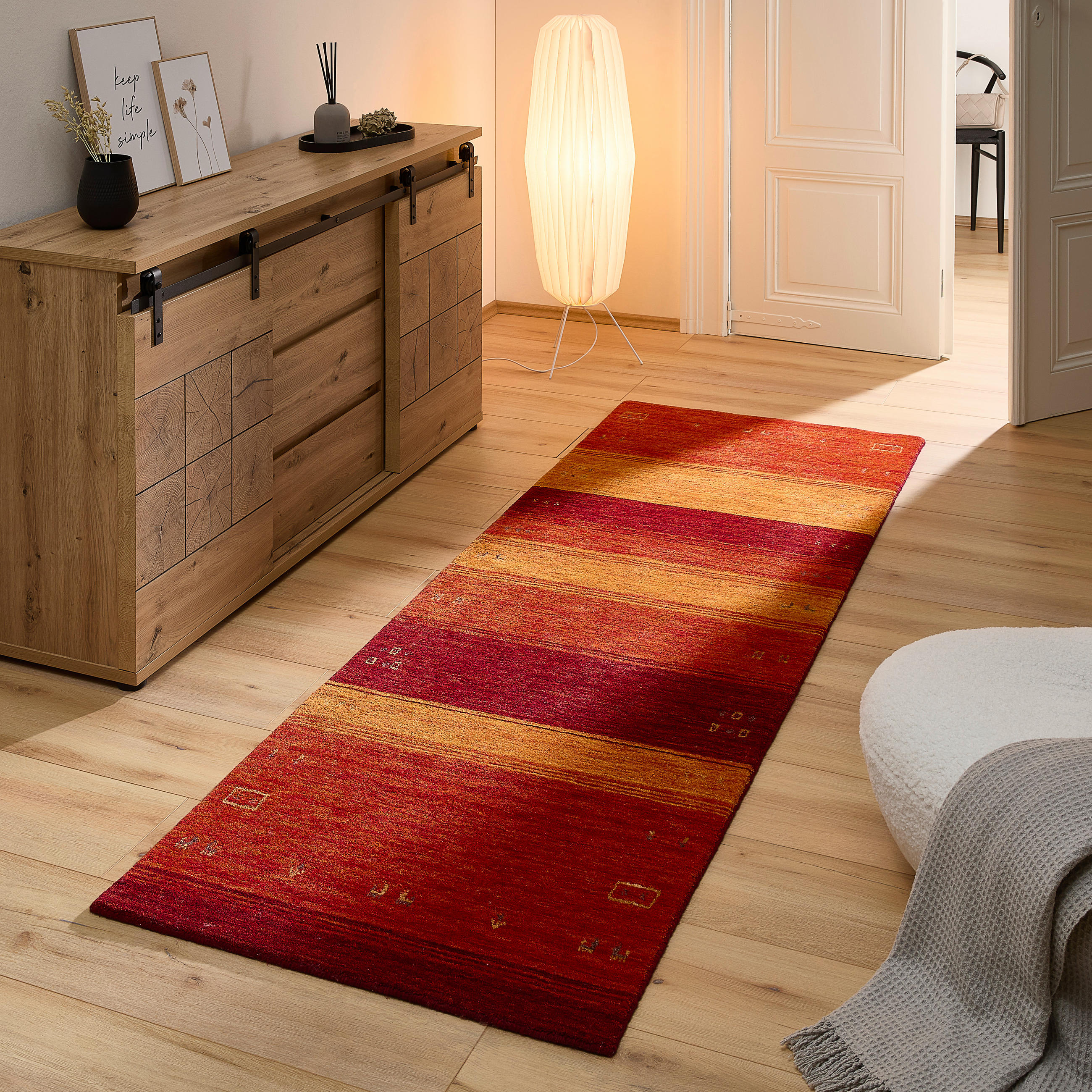 LÄUFER 80/250 cm Edition Alkatif Nomad  - Rot, KONVENTIONELL, Textil (80/250cm) - Cazaris