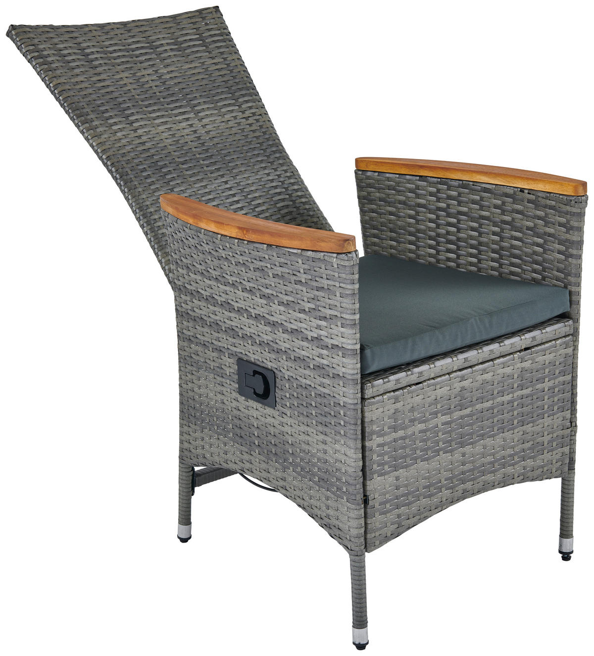 GARTENGARNITUR 7-teilig  - Grau, MODERN, Holz/Kunststoff (150/90/75cm) - Luca Bessoni