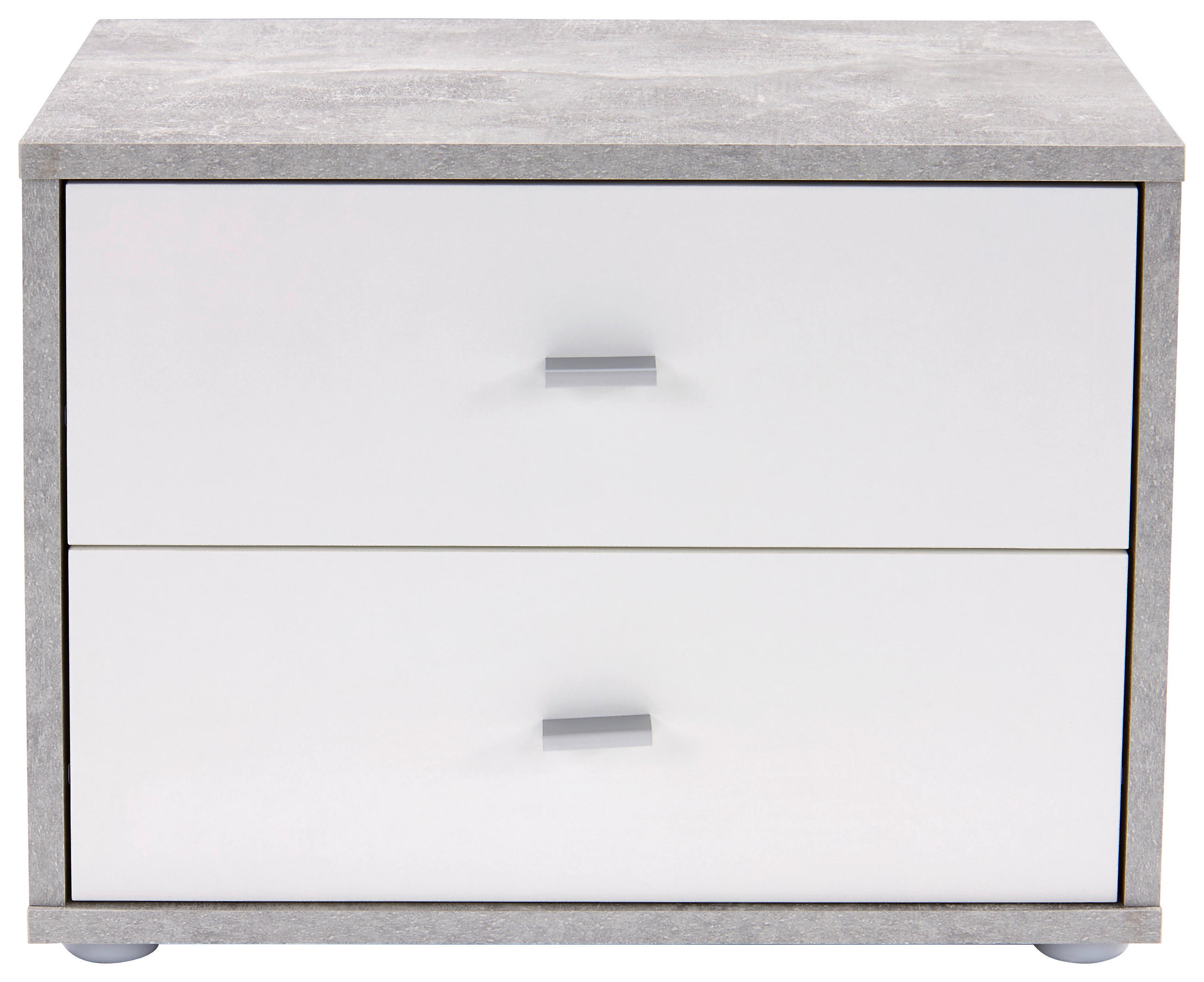 NACHTSCHRANK 50/38,1/35,2 cm  - Chromfarben/Hellgrau, KONVENTIONELL, Holzwerkstoff/Kunststoff (50/38,1/35,2cm)