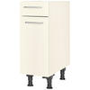 SCHUBKASTENUNTERSCHRANK 30/87/56 cm  in Magnolie  - Edelstahlfarben/Magnolie, MODERN, Holzwerkstoff/Metall (30/87/56cm) - Nobilia