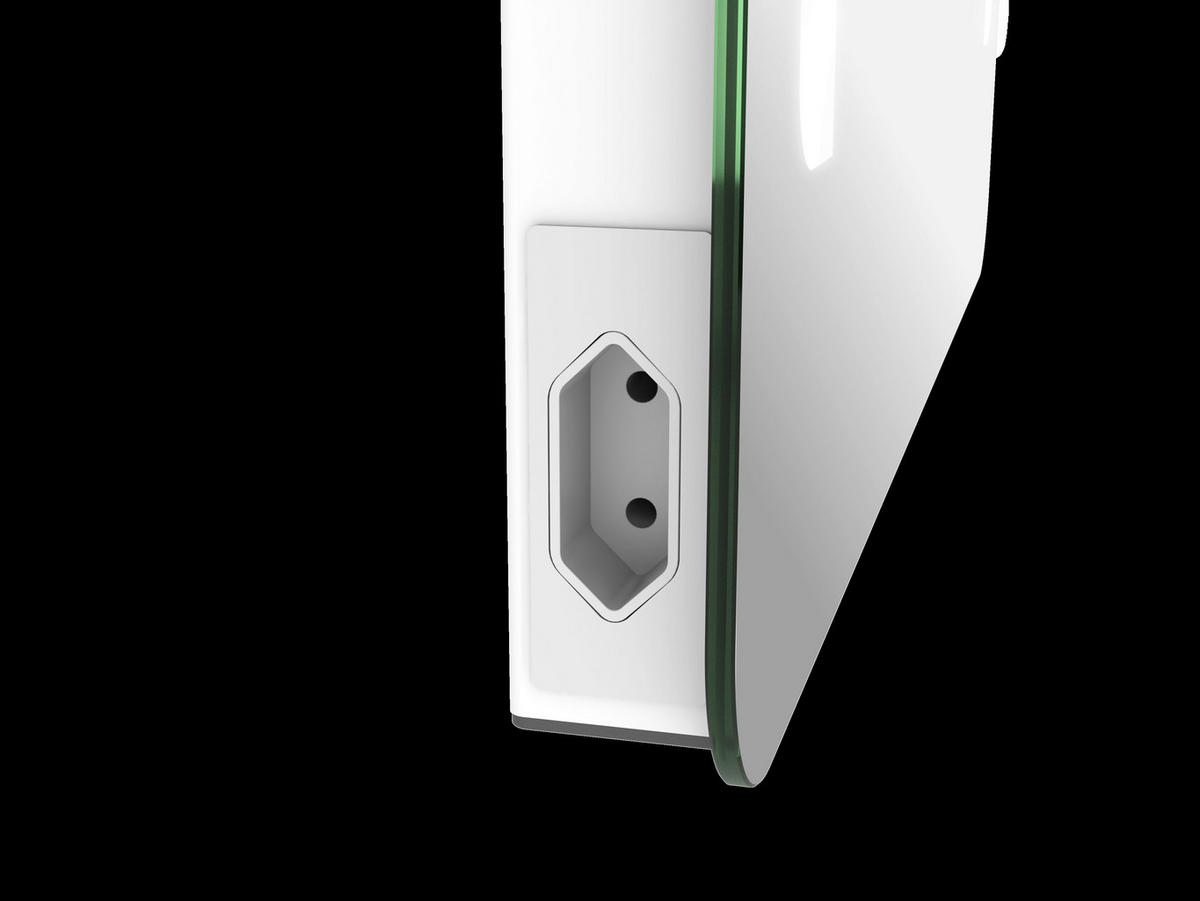 BADEZIMMERSPIEGEL 50/70/3,5 cm  - Silberfarben/Weiß, Basics, Glas/Kunststoff (50/70/3,5cm) - Xora