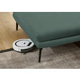 ECKSOFA in Echtleder Opal  180/310 cm  - Opal/Schwarz, Design, Leder/Metall (180/310cm) - Dieter Knoll