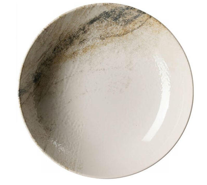 Ritzenhoff Breker Suppenteller Arezzo Braun, Weiß, Beige