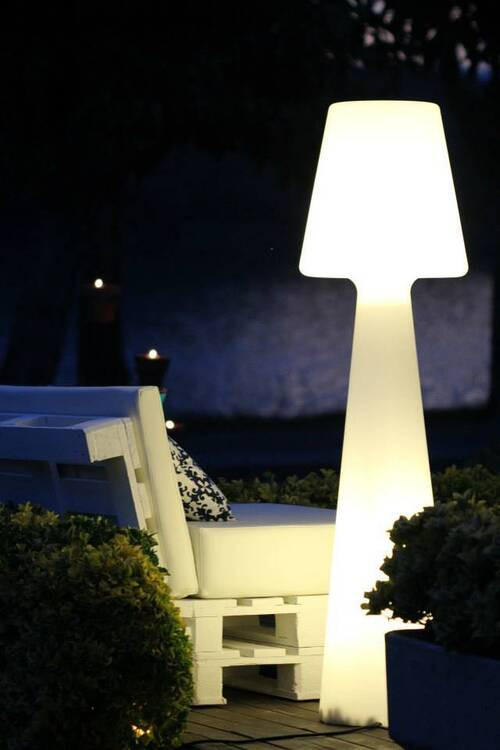 LED-AUßENLEUCHTE 45/165/45 cm   - Weiß, KONVENTIONELL, Kunststoff (45/165/45cm) - New Garden