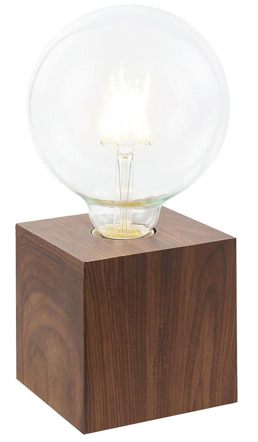 TISCHLEUCHTE 10/10/10 cm   - Eiche dunkel, Basics, Metall (10/10/10cm) - Novel