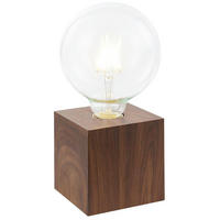 TISCHLEUCHTE 10/10/10 cm   - Eiche dunkel, Basics, Metall (10/10/10cm) - Novel