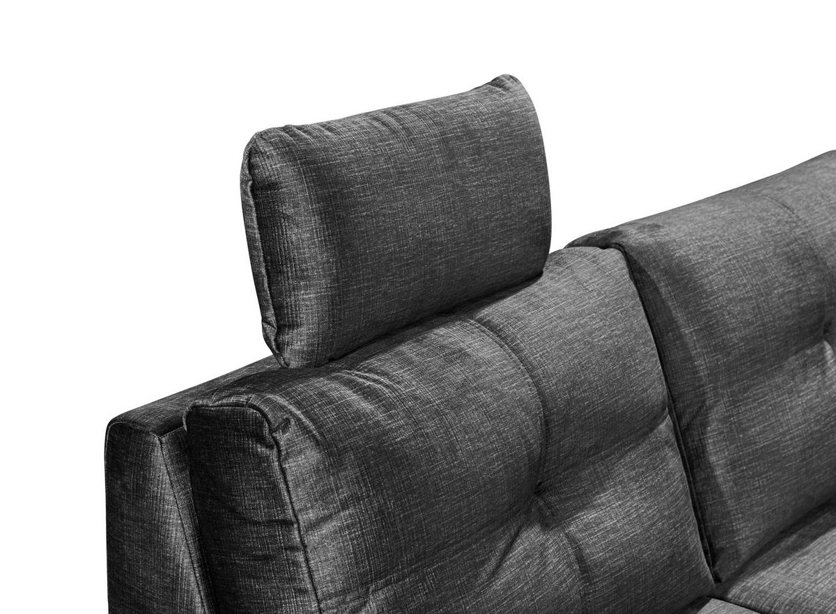 WOHNLANDSCHAFT in Mikrovelours Schwarz  - Schwarz, Konventionell, Kunststoff/Textil (127/334/217cm) - Carryhome