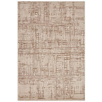 FLACHWEBETEPPICH  Wohnzimmer 120/170 cm Terrain Braun, Creme rechteckig  - Creme/Braun, Design, Kunststoff/Textil (120/170cm) - Hanse Home
