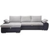 ECKSOFA Grau, Dunkelgrau Flachgewebe  - Dunkelgrau/Grau, Design, Kunststoff/Textil (175/271cm) - MID.YOU