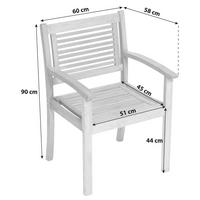 GARTENSESSEL Eukalyptusholz Naturfarben  - Naturfarben, Basics, Holz (60/90/58cm) - Gardenson