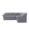 ECKSOFA Dunkelgrau Mikrofaser  - Dunkelgrau/Schwarz, KONVENTIONELL, Kunststoff/Textil (240/190cm) - MID.YOU