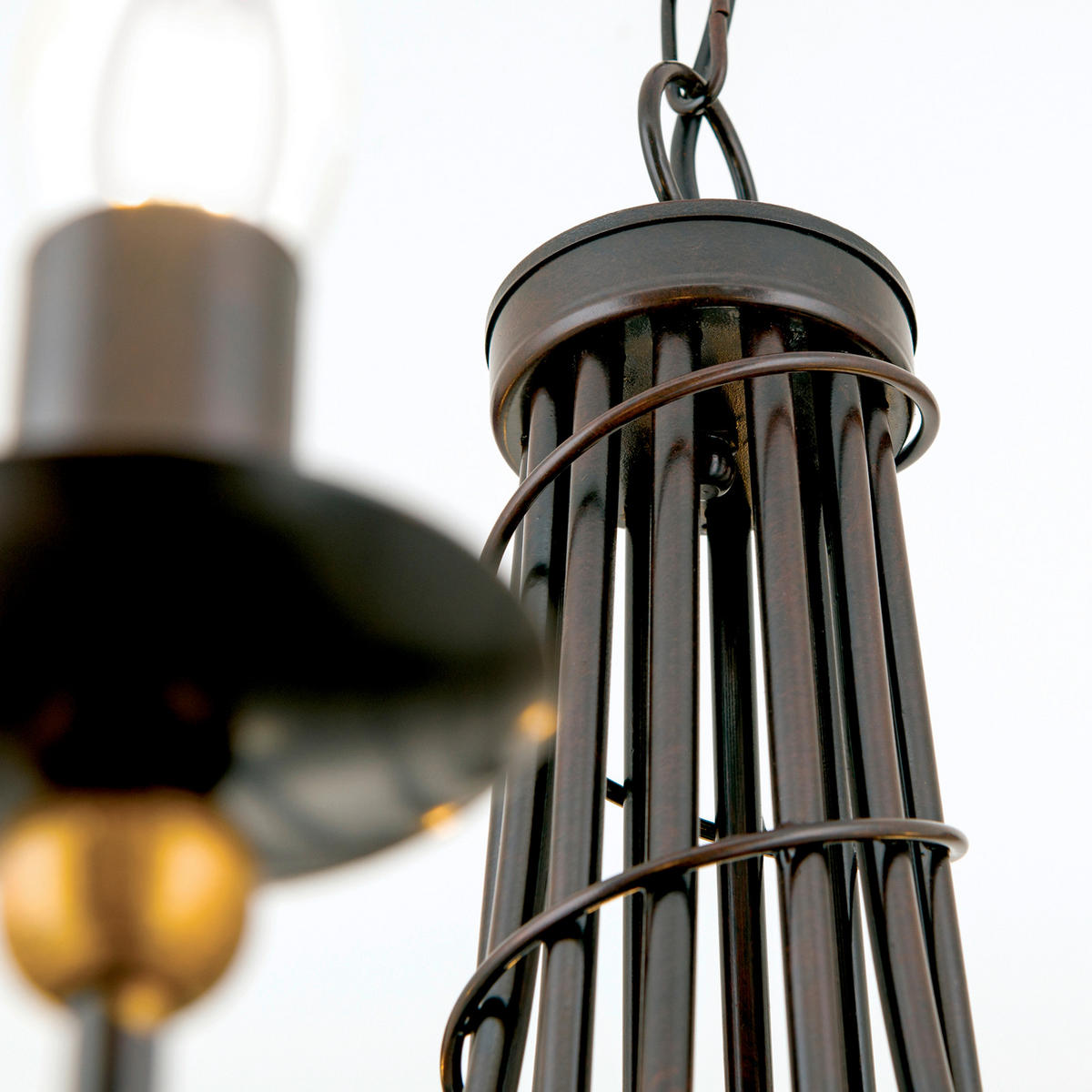 KRONLEUCHTER Giovanni 96/140 cm   - Bronzefarben, LIFESTYLE, Metall (96/140cm)