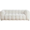 3-SITZER-SOFA in Chenille Weiß  - Schwarz/Weiß, Design, Holz/Textil (240/70/107cm) - Kare-Design