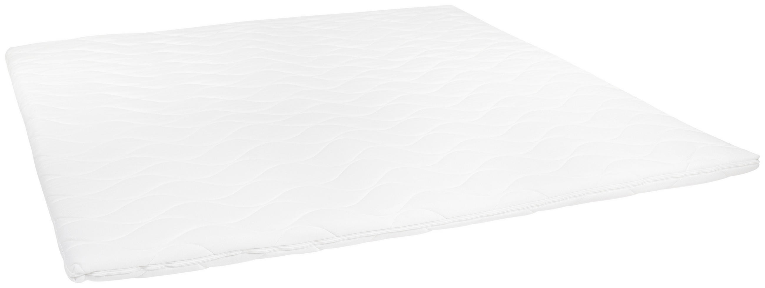 TOPPER VISCO 200/200 cm Höhe ca. 6 cm  - Weiß, MODERN, Textil (200/200cm) - Livetastic