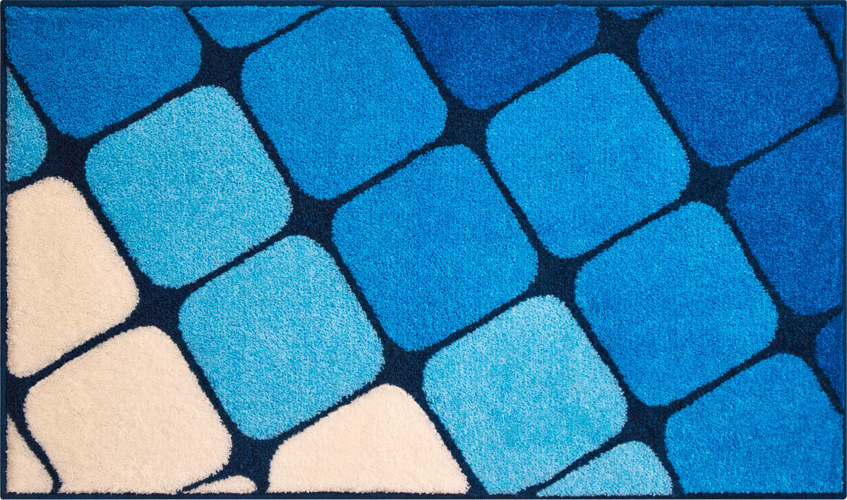 KOBEREC DO KOUPELNY, 60/100 cm - modrá, Basics, textil/plast (60/100cm) - Grund