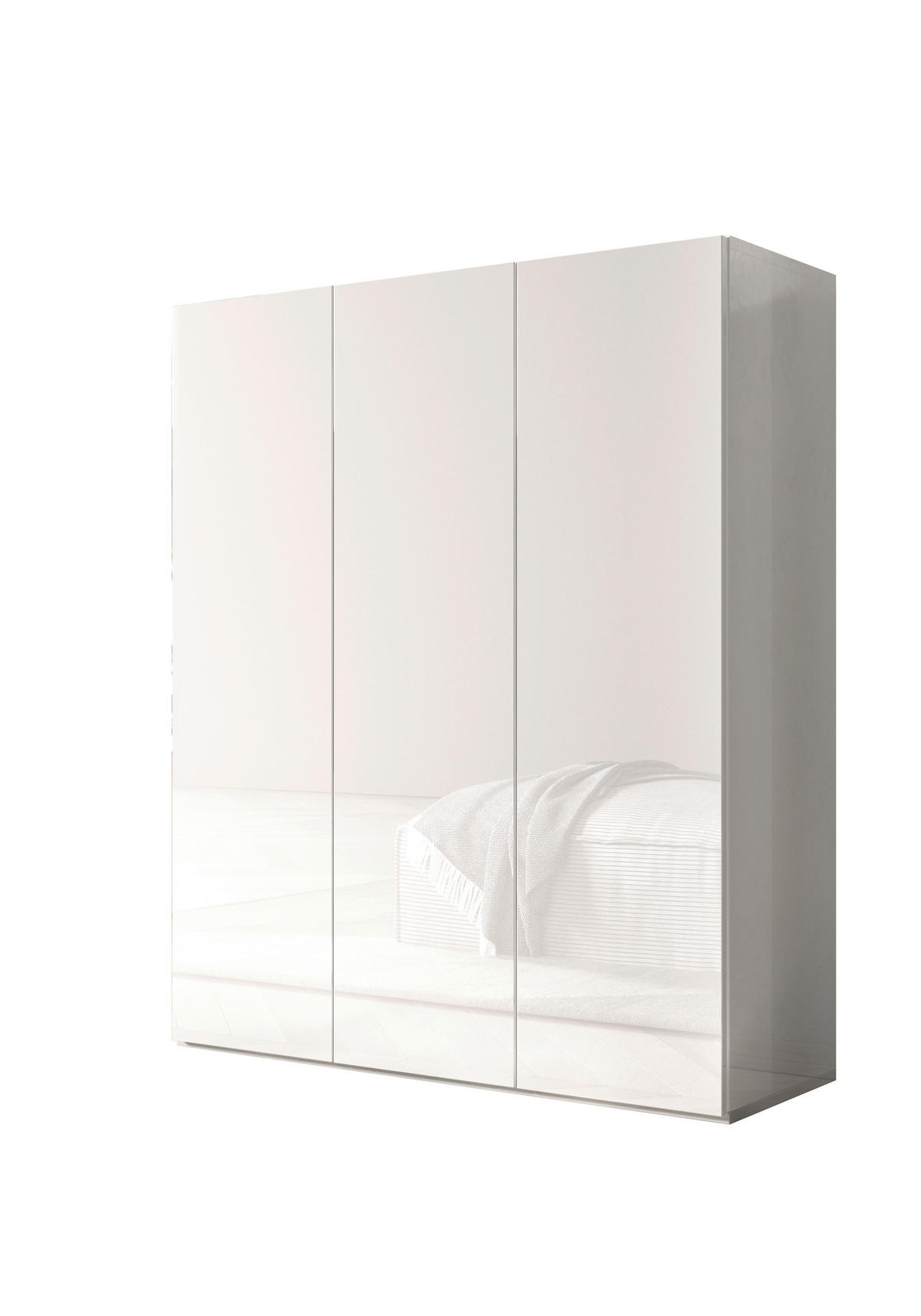 OMARA ZA ČEVLJE bela, visoki sijaj - črna/bela, Moderno, umetna masa/leseni material (95/116/35cm) - Carryhome