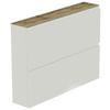 HÄNGESCHUHSCHRANK Weiß, Eichefarben  - Eichefarben/Weiß, Design, Holzwerkstoff (110/82/22cm) - Moderano