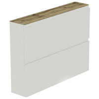 HÄNGESCHUHSCHRANK Gardasee  in 110/82/22 cm  - Weiss/Eichefarben, Design, Holzwerkstoff (110/82/22cm) - Moderano