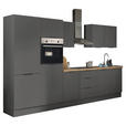 KÜCHENBLOCK   in Graphitfarben  - Schwarz/Graphitfarben, Basics, Holzwerkstoff/Metall (330/211/60cm) - Xora
