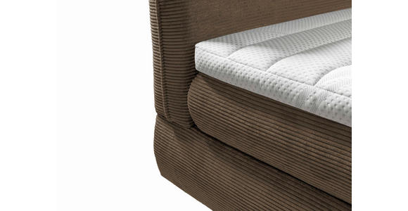 BOXSPRINGBETT 180/200 cm  in Braun  - Schwarz/Braun, Trend, Holz/Textil (180/200cm) - Esposa