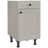 SCHUBKASTENUNTERSCHRANK 45/87/56 cm  in Grau  - Schwarz/Grau, MODERN, Holzwerkstoff/Metall (45/87/56cm) - Nobilia